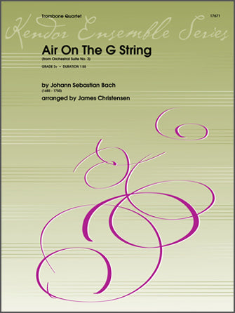 トロンボーン譜面 AIR ON THE G STRING (FROM ORCHESTRAL SUITE NO. 3) [SHT-TB-103949]