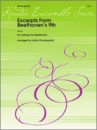 金管譜面 EXCERPTS FROM BEETHOVEN'S 9TH ベートーベン 第九より 抜粋 [SHT-BRA-35544]