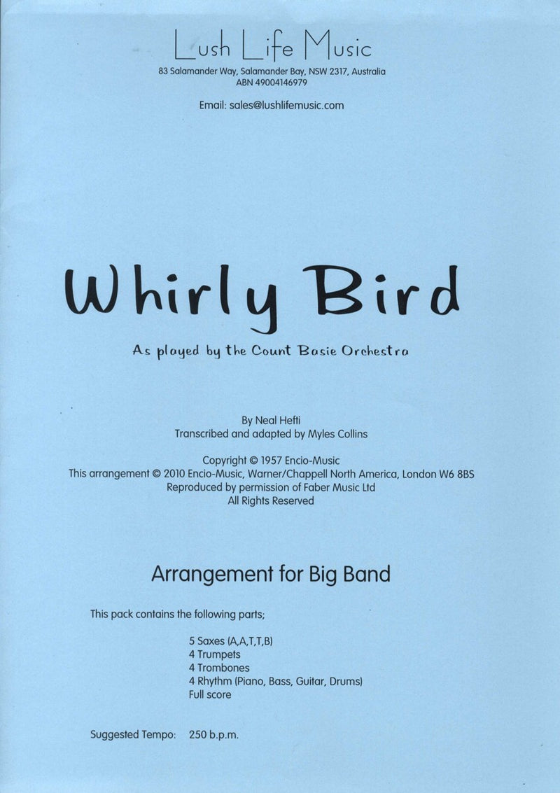 ビッグバンド 譜面セット WHIRLY BIRD ウィーリー・バード [SHTB-33224]