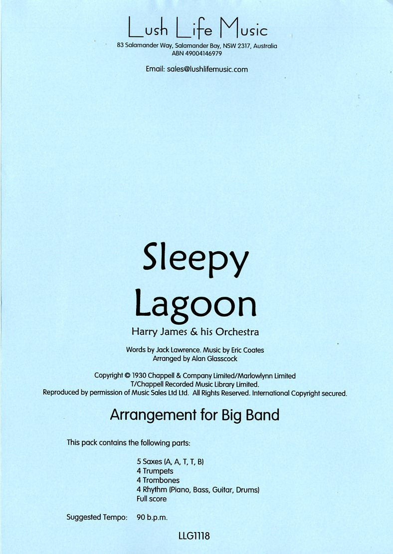 ビッグバンド 譜面セット SLEEPY LAGOON スリーピー・ラグーン [SHTB-33249]