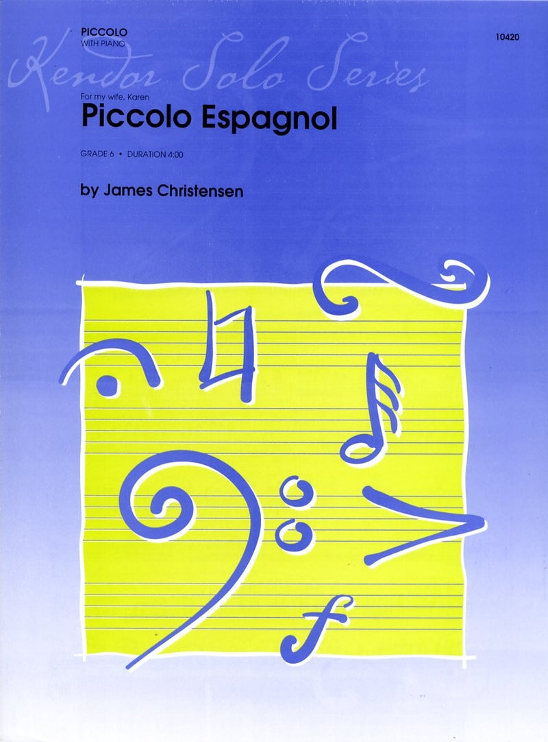 木管譜面 PICCOLO ESPAGNOL ピッコロ・エスパニョール [SHT-WW-34388]