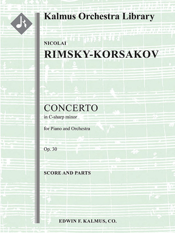オーケストラ 譜面セット CONCERTO FOR PIANO IN C-SHARP MINOR, OP. 30 - FULL ORCHESTRA, SOLO KEYBOARD WITH ENSEMBLE [SHT-ORC-132294]
