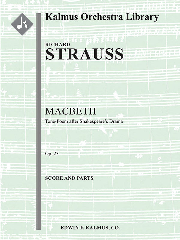 オーケストラ 譜面セット MACBETH: TONE-POEM AFTER SHAKESPEARE'S DRAMA, OP. 23 - FULL ORCHESTRA, ENSEMBLE WORKS [SHT-ORC-131906]