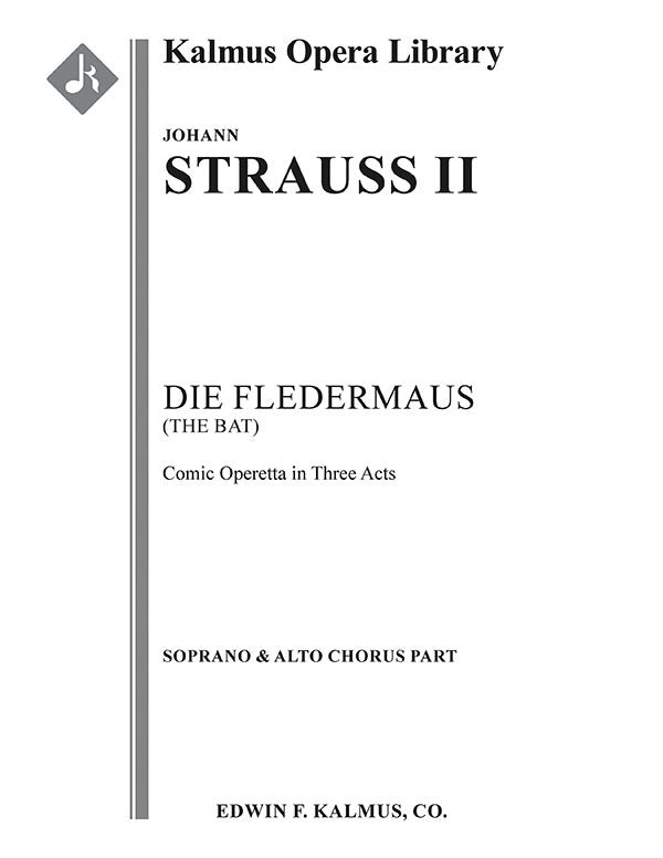オーケストラ 譜面セット DIE FLEDERMAUS ( THE BAT ) ( COMPLETE OPERA ) - LIGHT OPERA, ORCHESTRA ACCOMPANIMENT [SHT-ORC-131488]