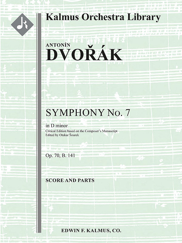 オーケストラ 譜面セット SYMPHONY NO. 7 IN D MINOR, OP. 70, B. 141 ( CRITICAL EDITION ) - FULL ORCHESTRA, ENSEMBLE WORKS [SHT-ORC-131500]
