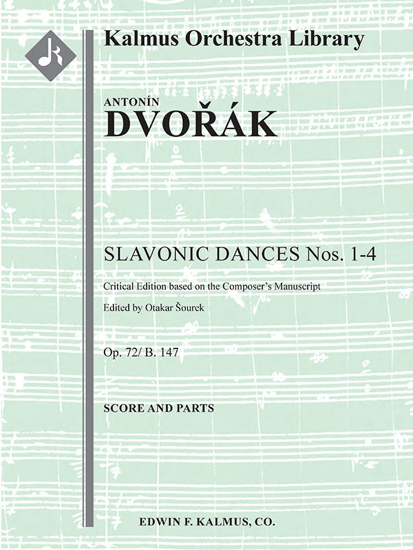 オーケストラ 譜面セット SLAVONIC DANCES OP. 72 / B. 147, NOS. 1-4, CRITICAL EDITION - FULL ORCHESTRA, ENSEMBLE WORKS [SHT-ORC-131854]