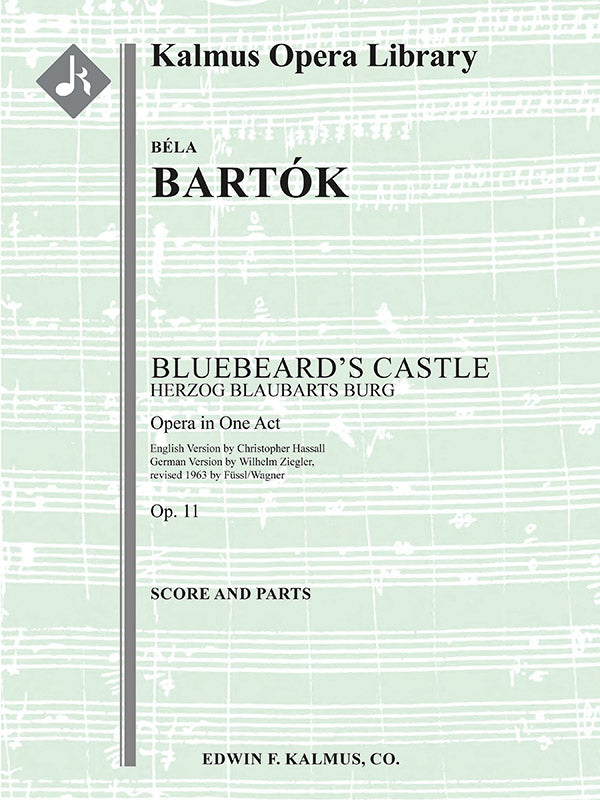 オーケストラ 譜面セット BLUEBEARD'S CASTLE ( HERZOG BLAUBARTS BURG ) - SERIOUS OPERA, ORCHESTRA ACCOMPANIMENT [SHT-ORC-131658]