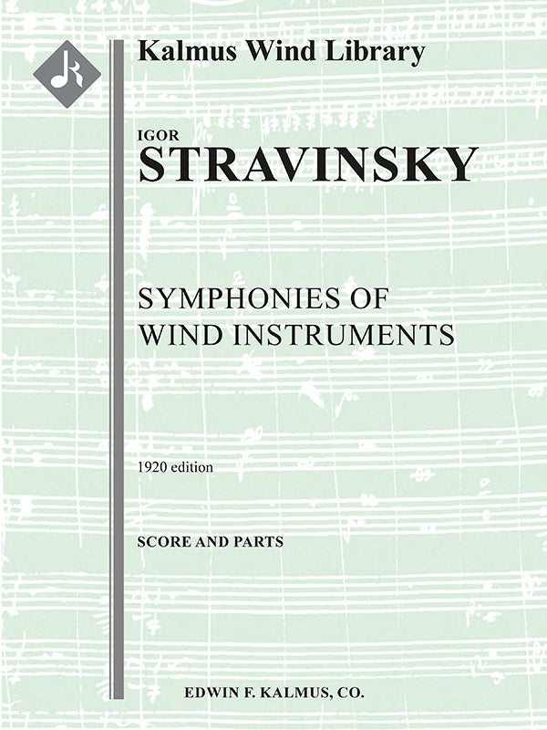 オーケストラ 譜面セット SYMPHONIES OF WIND INSTRUMENTS ( 1920 ) - WIND ENSEMBLE, ENSEMBLE WORKS [SHT-ORC-131662]