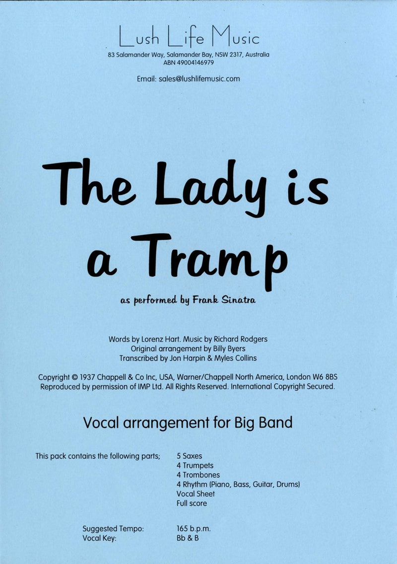 ボーカル＆ビッグバンド 譜面セット LADY IS A TRAMP, THE レディ・イズ・ア・トランプ [SHTV-36306]