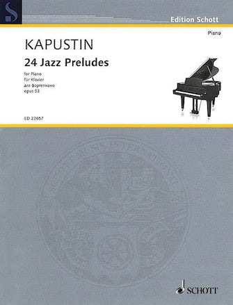 楽譜書籍・教則本 24 JAZZ PRELUDES, OP. 53 - for Piano [BOOKM-128530]