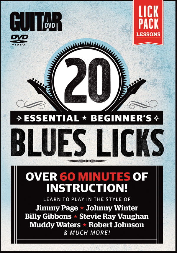 DVD GUITAR WORLD: 20 ESSENTIAL BEGINNER'S BLUES LICKS [DVD-91698]