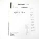 ビッグバンド 譜面セット APRIL IN PARIS エイプリル・イン・パリ（パリの四月） [SHTB-75310]