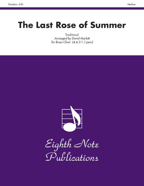 金管譜面 LAST ROSE OF SUMMER, THE - 4.4.3.1.1.PERC [SHT-BRA-123811]