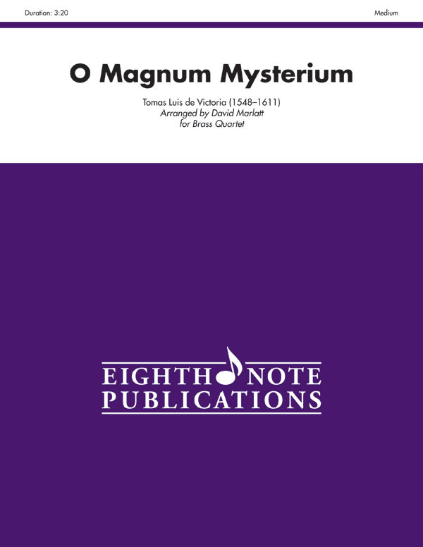 金管譜面 O MAGNUM MYSTERIUM - BRASS QUARTET [SHT-BRA-84800]