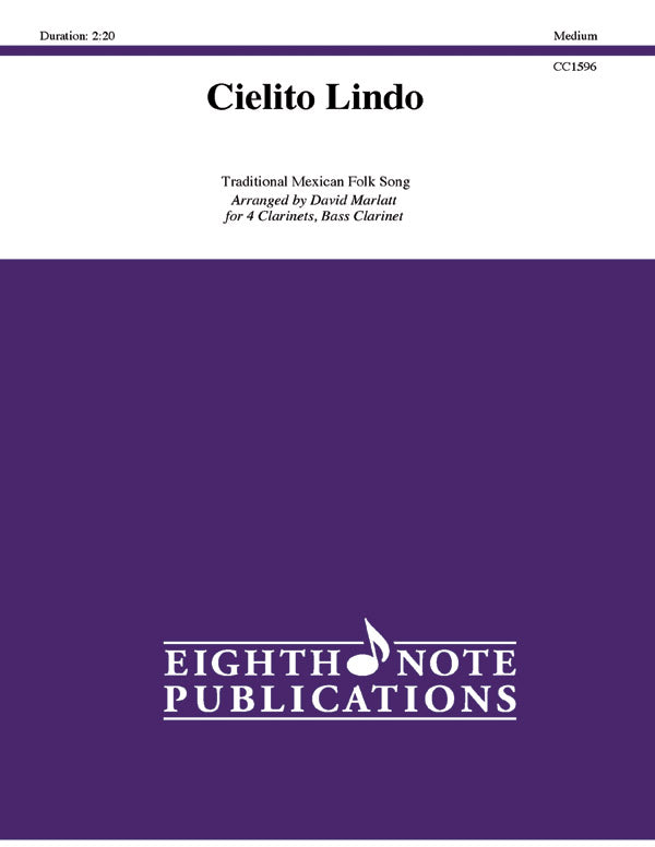 クラリネット譜面 CIELITO LINDO - 4 CLARINETS, BASS CLARINET [SHT-CLA-125018]