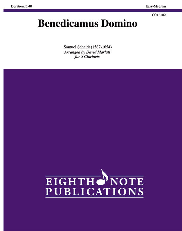 クラリネット譜面 BENEDICAMUS DOMINO - 5 CLARINETS [SHT-CLA-126065]