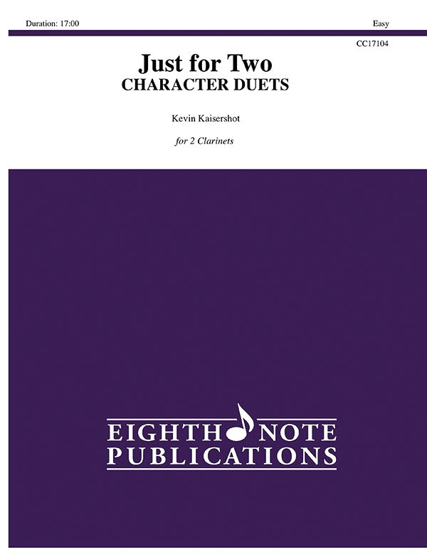 楽譜書籍・教則本 JUST FOR TWO: CHARACTER DUETS - 2 CLARINETS [BOOKM-114056]