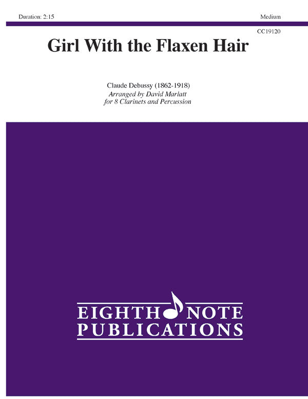 クラリネット譜面 GIRL WITH THE FLAXEN HAIR - 8 CLARINETS AND PERCUSSION [SHT-CLA-126735]