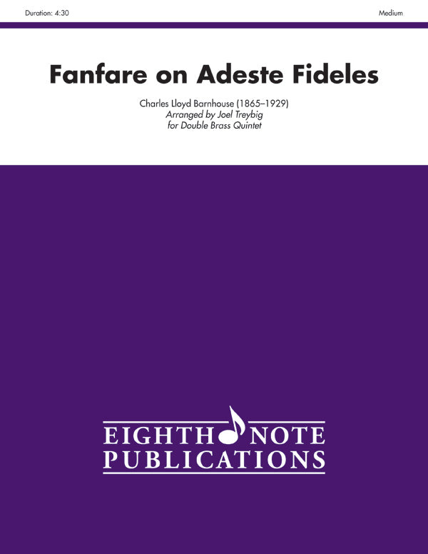 金管譜面 FANFARE ON ADESTE FIDELES - DOUBLE BRASS QUINTET [SHT-BRA-63191]