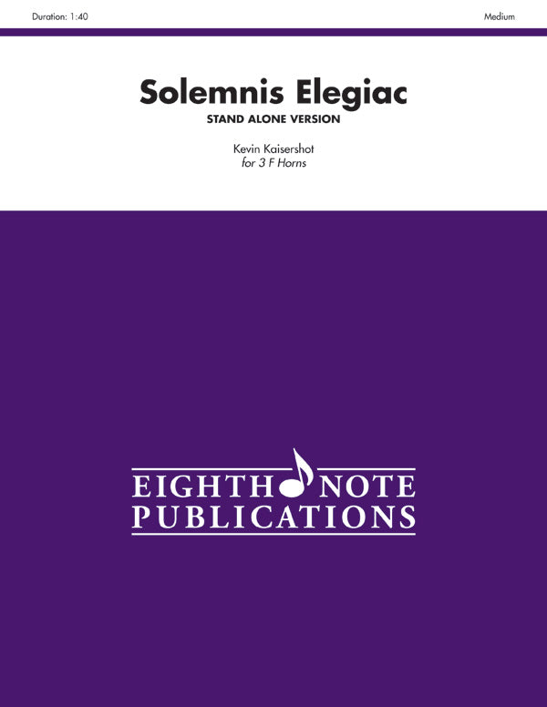 フレンチホルン譜面 SOLEMNIS ELEGIAC ( STAND ALONE VERSION ) - 3 F HORNS [SHT-FRH-122835]