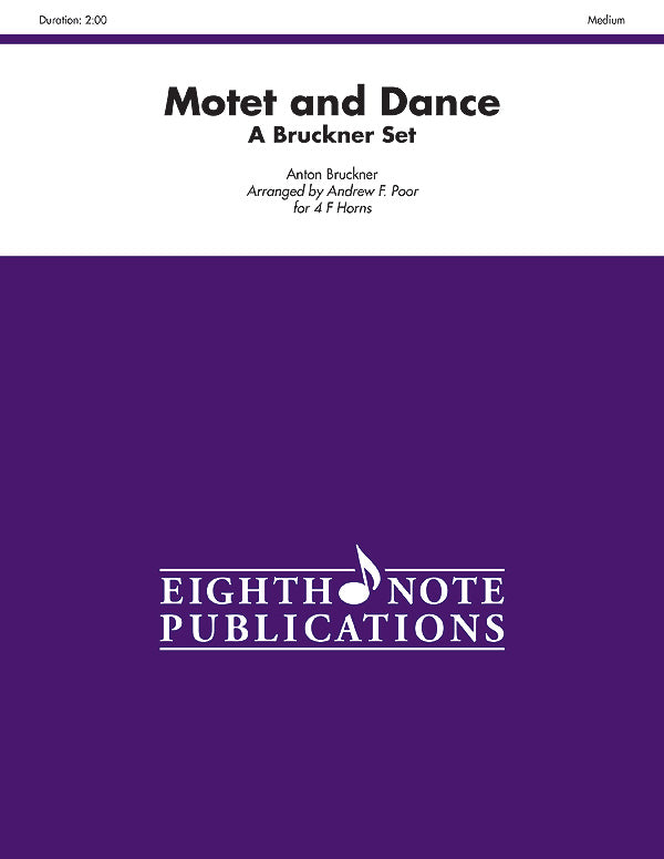 フレンチホルン譜面 MOTET AND DANCE - 4 F HORNS [SHT-FRH-122929]