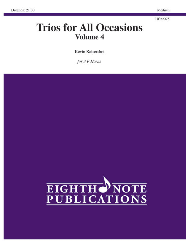コンボ 譜面セット TRIOS FOR ALL OCCASIONS, VOLUME 4 - 3 F HORNS [SHT-COM-127283]