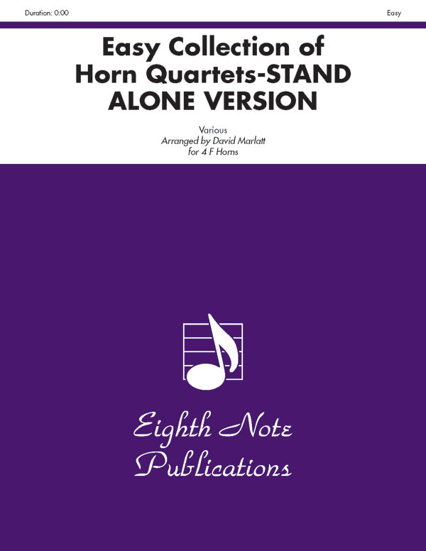フレンチホルン譜面 EASY COLLECTION OF HORN QUARTETS ( STAND ALONE VERSION ) - 4 F HORNS [SHT-FRH-123761]