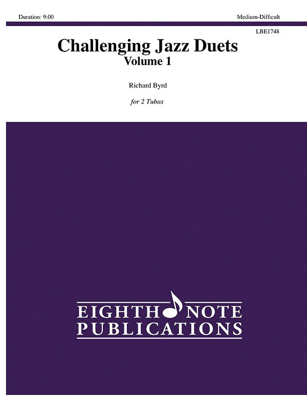 チューバ譜面 CHALLENGING JAZZ DUETS, VOLUME 1 - 2 TUBAS [SHT-TUBA-119100]