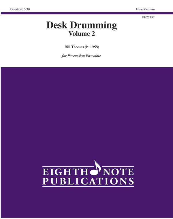 パーカッション譜面 DESK DRUMMING, VOLUME 2 - PERCUSSION ENSEMBLE [SHT-PERC-129013]