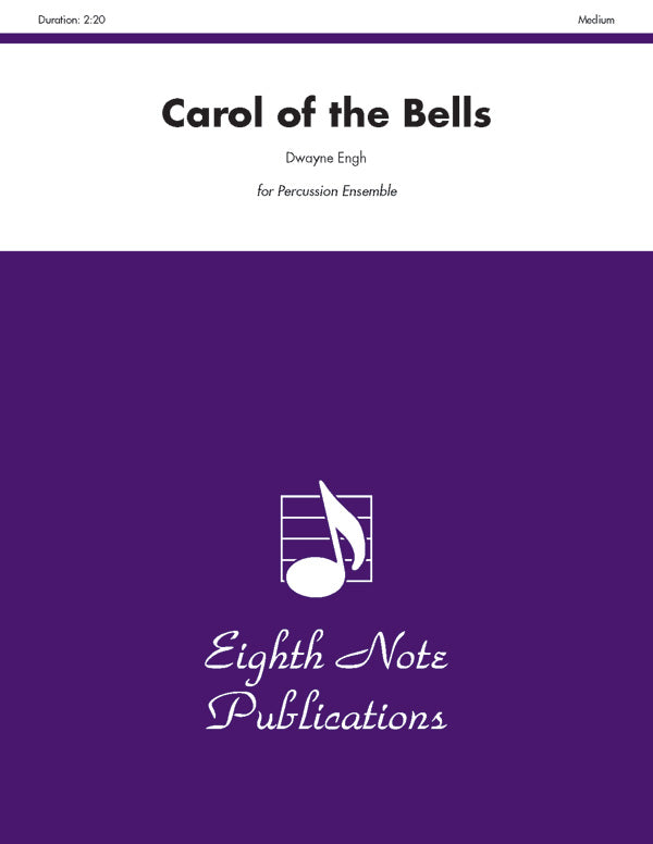 パーカッション譜面 CAROL OF THE BELLS - BELLS, CHIMES & PERCUSSION [SHT-PERC-124143]