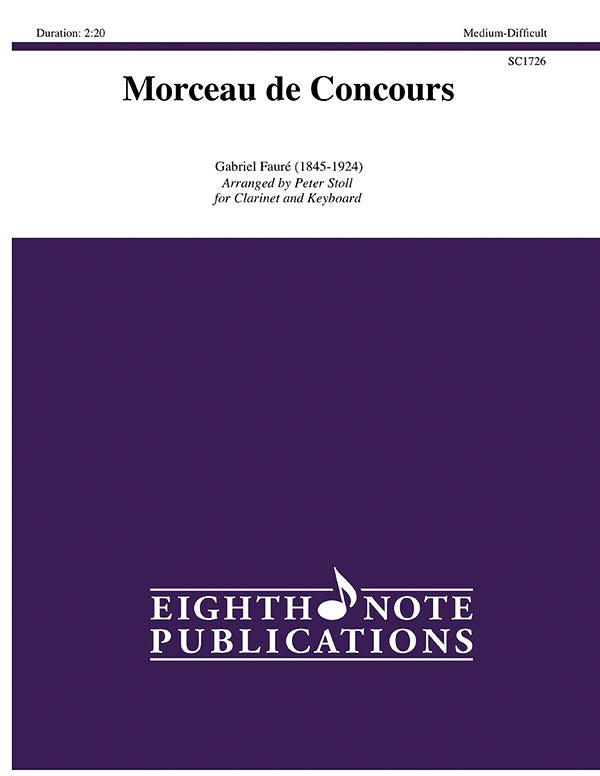 クラリネット譜面 MORCEAU DE CONCOURS - CLARINET & KEYBOARD [SHT-CLA-119082]