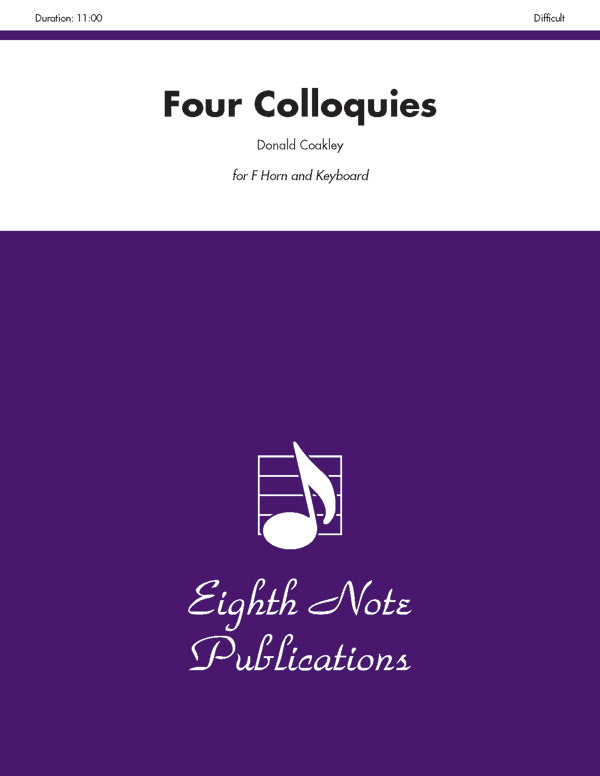 フレンチホルン譜面 FOUR COLLOQUIES - F HORN & KEYBOARD [SHT-FRH-123878]