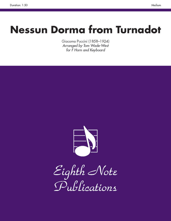 フレンチホルン譜面 NESSUN DORMA ( FROM "TURNADOT" ) - F HORN & KEYBOARD [SHT-FRH-122832]