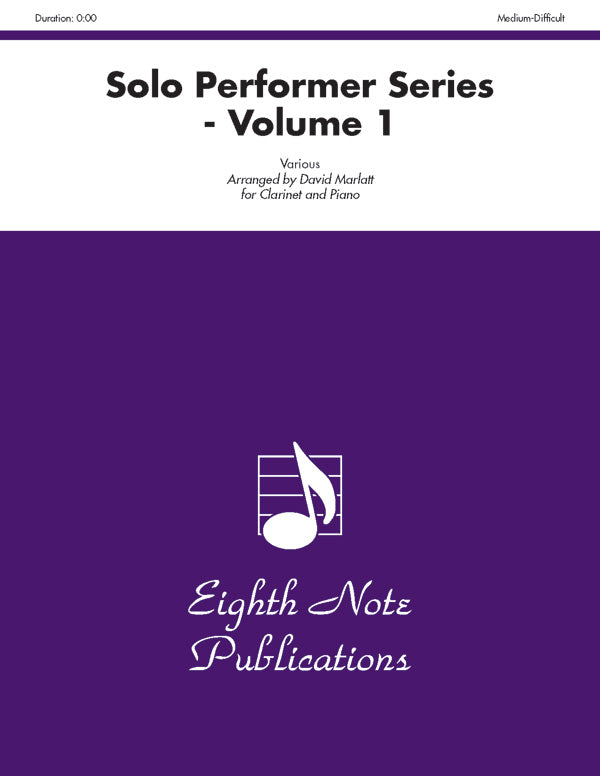 楽譜書籍・教則本 SOLO PERFORMER SERIES, VOLUME 1 - CLARINET & PIANO [BOOKM-124054]