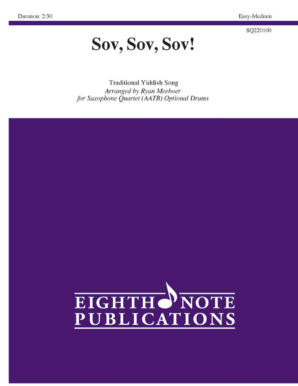 サックス譜面 SOV, SOV, SOV! - ALTO, TENOR & BARITONE SAXOPHONES ( AATB ) [SHT-SAX-128347]