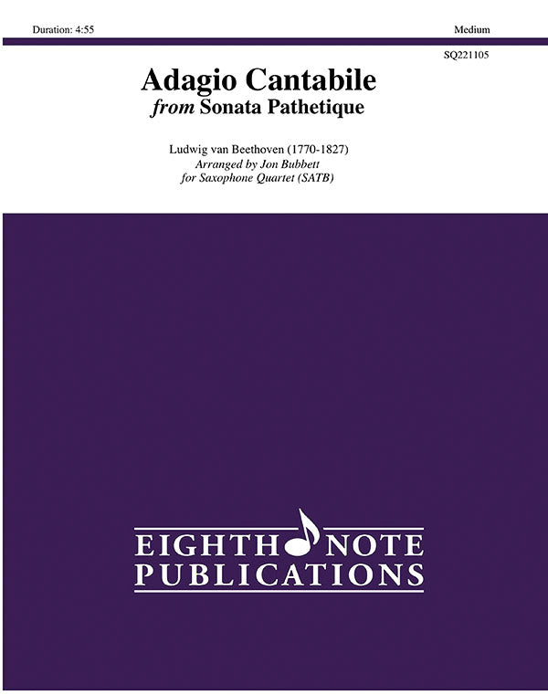 サックス譜面 ADAGIO CANTABILE - SAXOPHONE QUARTET ( SATB ) [SHT-SAX-131001]