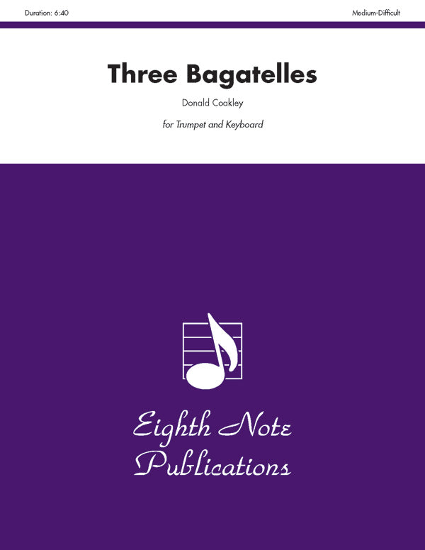 トランペット譜面 THREE BAGATELLES - TRUMPET & KEYBOARD [SHT-TP-122795]