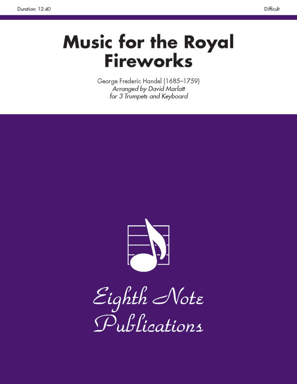 トランペット譜面 MUSIC FOR THE ROYAL FIREWORKS - 3 TRUMPETS & KEYBOARD [SHT-TP-123516]
