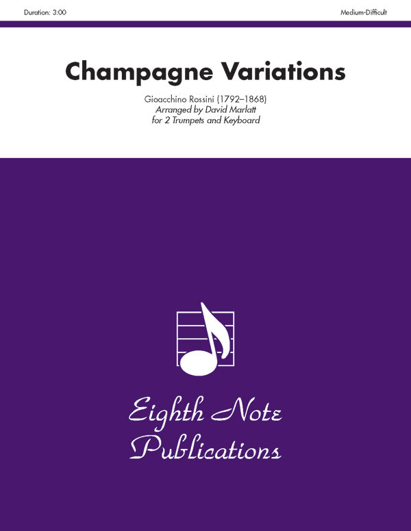 トランペット譜面 CHAMPAGNE VARIATIONS - 2 TRUMPETS & KEYBOARD [SHT-TP-123519]