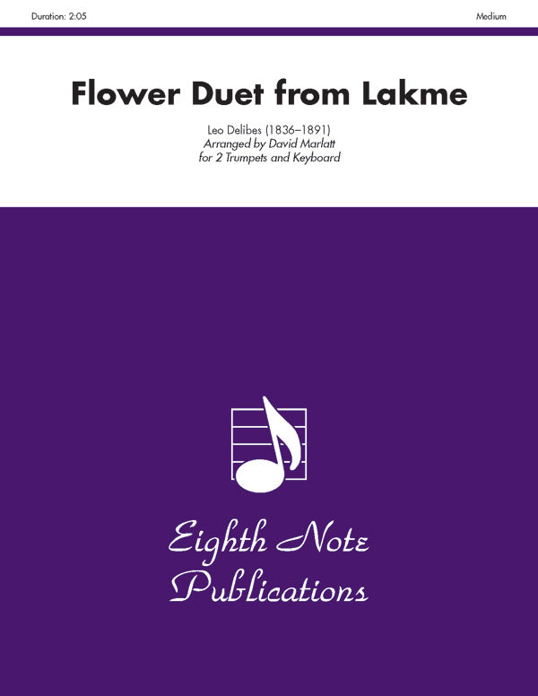 トランペット譜面 FLOWER DUET ( FROM "LAKME" ) - 2 TRUMPETS & KEYBOARD [SHT-TP-123528]