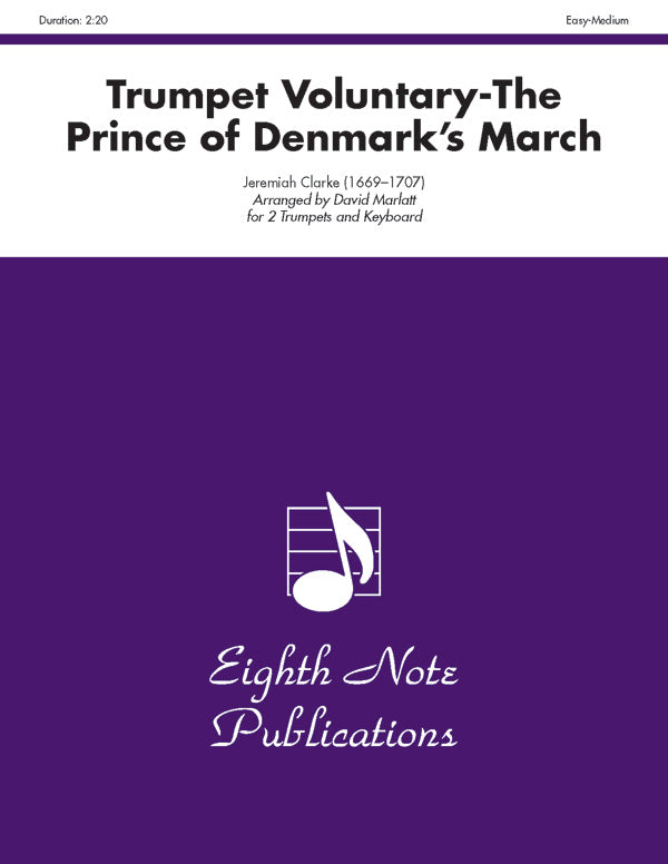 トランペット譜面 TRUMPET VOLUNTARY ( THE PRINCE OF DENMARK'S MARCH ) - 2 TRUMPETS & KEYBOARD [SHT-TP-123532]