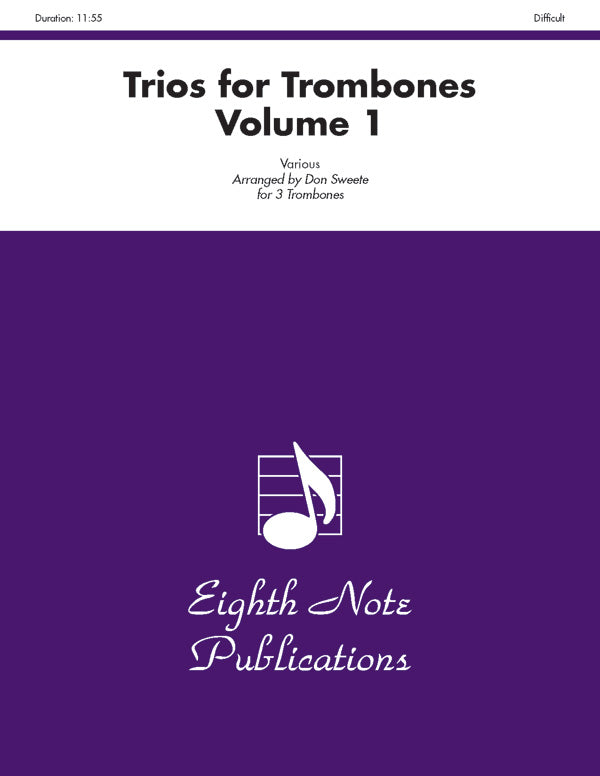 トロンボーン譜面 TRIOS FOR TROMBONES, VOLUME 1 - 3 TROMBONES [SHT-TB-126134]
