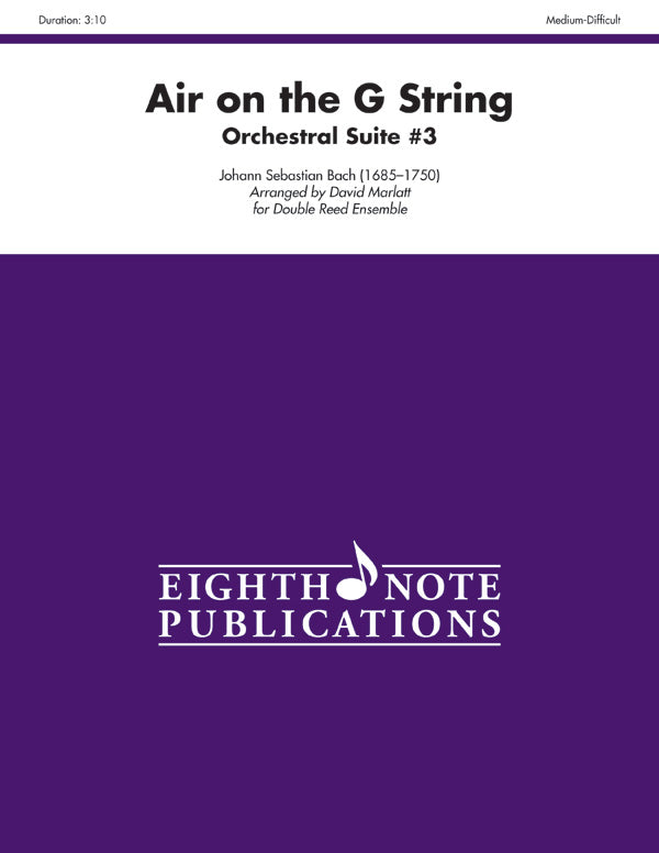 木管譜面 AIR ON THE G STRING ( FROM "ORCHESTRAL SUITE NO. 3" ) - FOR DOUBLE REED ENSEMBLE [SHT-WW-81891]