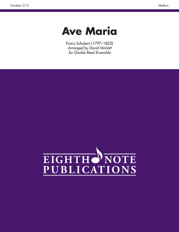 木管譜面 AVE MARIA - FOR DOUBLE REED ENSEMBLE [SHT-WW-81892]