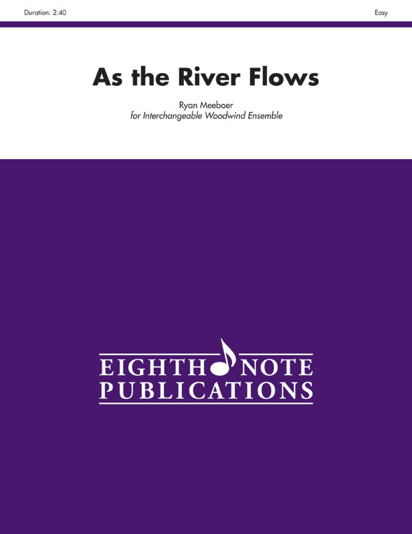 木管譜面 AS THE RIVER FLOWS - INTERCHANGEABLE WOODWIND ENSEMBLE [SHT-WW-81896]