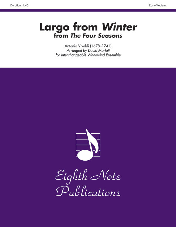 木管譜面 LARGO FROM WINTER ( FROM "THE FOUR SEASONS" ) - INTERCHANGEABLE WOODWIND ENSEMBLE [SHT-WW-124263]