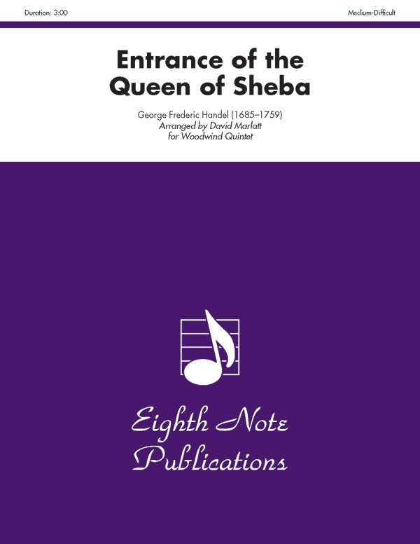 木管譜面 ENTRANCE OF THE QUEEN OF SHEBA - WOODWIND QUINTET [SHT-WW-124266]