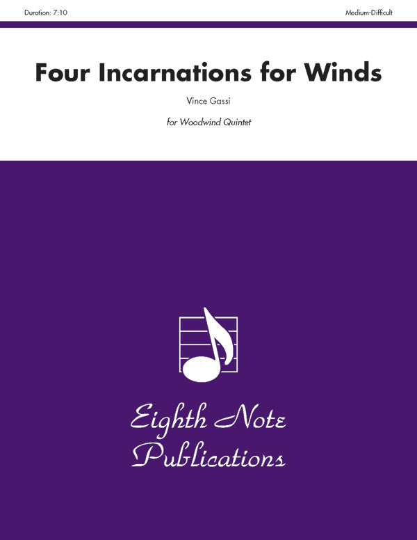 木管譜面 FOUR INCARNATIONS FOR WINDS - WOODWIND QUINTET [SHT-WW-124271]