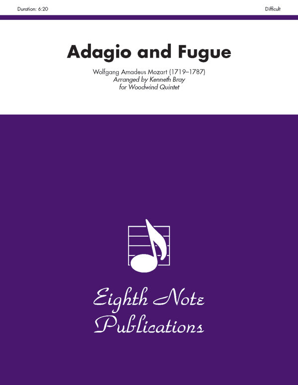 木管譜面 ADAGIO AND FUGUE - WOODWIND QUINTET [SHT-WW-124273]