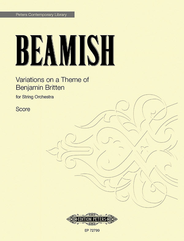 弦楽合奏 譜面セット VARIATIONS ON A THEME OF BENJAMIN BRITTEN - STRING ORCHESTRA ( MIN. 3.3.3.3.2 PLAYERS ) [SHT-STO-133387]
